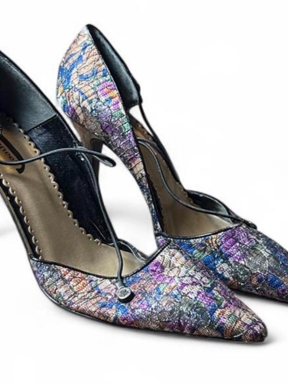 J. Renee AlexaJJ Floral Tapestry Pointed Toe Stiletto heels